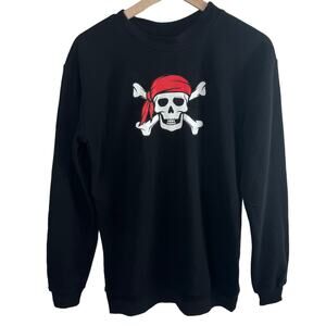 Better Together XS Pirate Skull Crewneck Sweatshirt‎ w/ Matching Pet Bandana